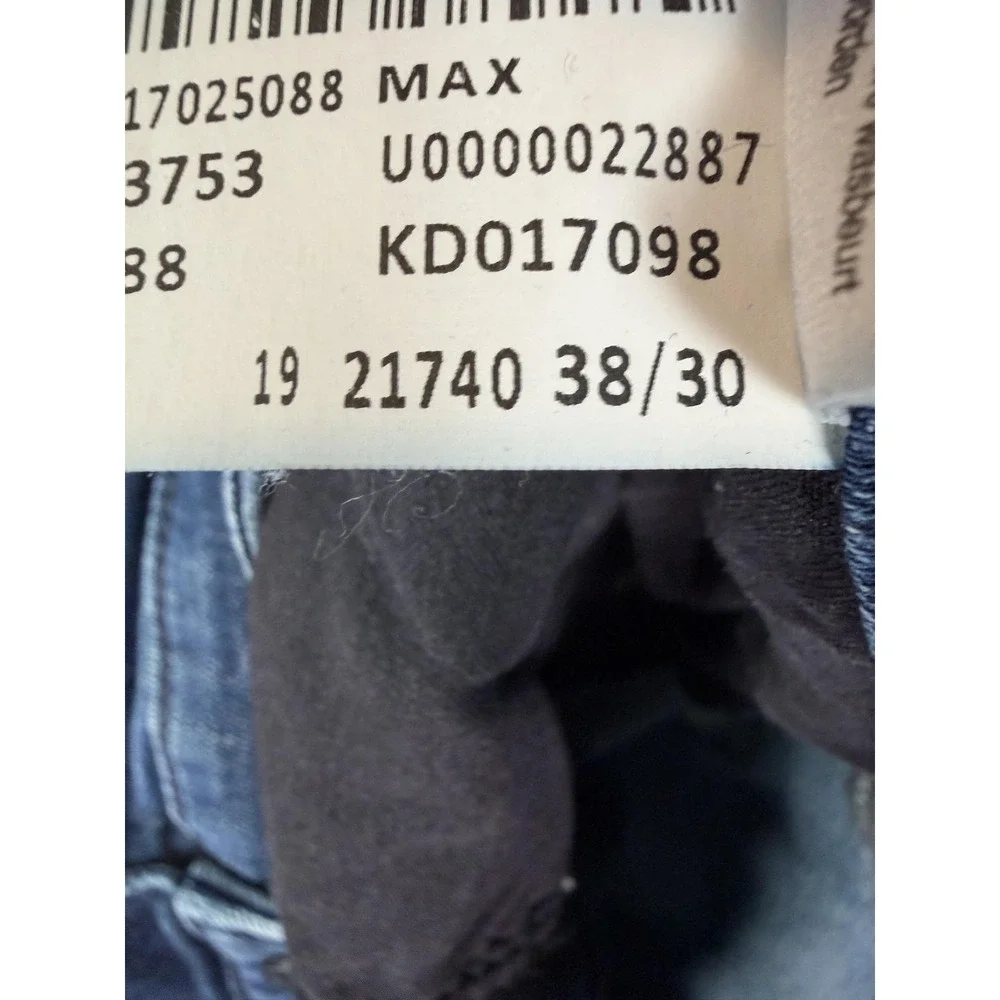 Mavi Max Relaxed Wide Leg Jeans Mens 38x30 Blue Medium Wash Stretch Denim